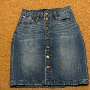 J. Crew Blue Denim Skirt